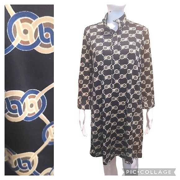 J. Mclaughlin Geometric Print Shift Dress - Picture 1 of 7